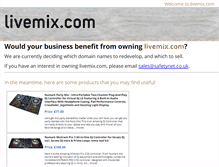 Tablet Screenshot of livemix.com