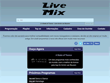 Tablet Screenshot of livemix.com.br